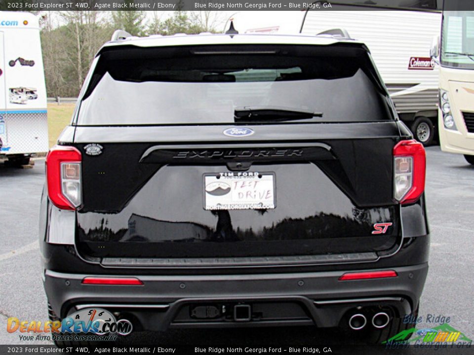 2023 Ford Explorer ST 4WD Agate Black Metallic / Ebony Photo #4