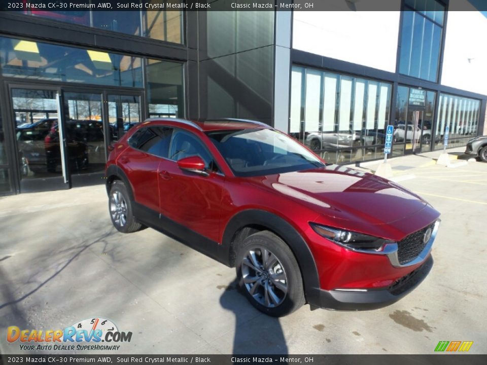 2023 Mazda CX-30 Premium AWD Soul Red Crystal Metallic / Black Photo #1