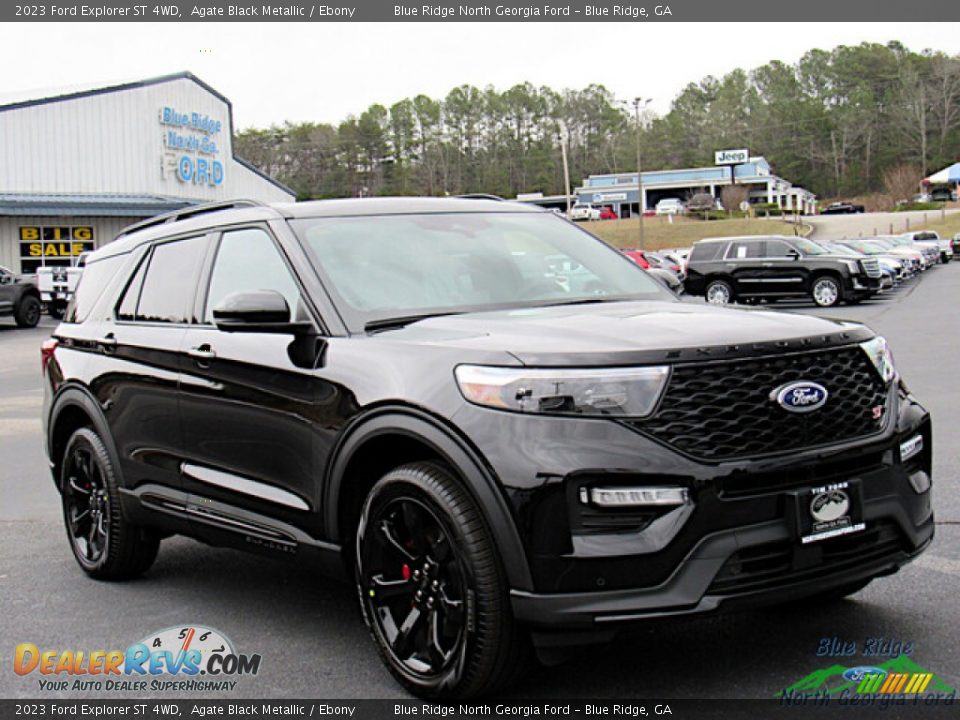 2023 Ford Explorer ST 4WD Agate Black Metallic / Ebony Photo #7