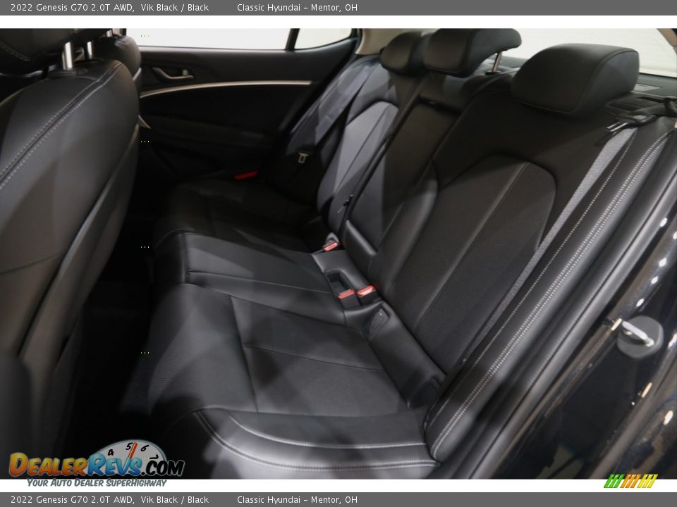 Rear Seat of 2022 Genesis G70 2.0T AWD Photo #18