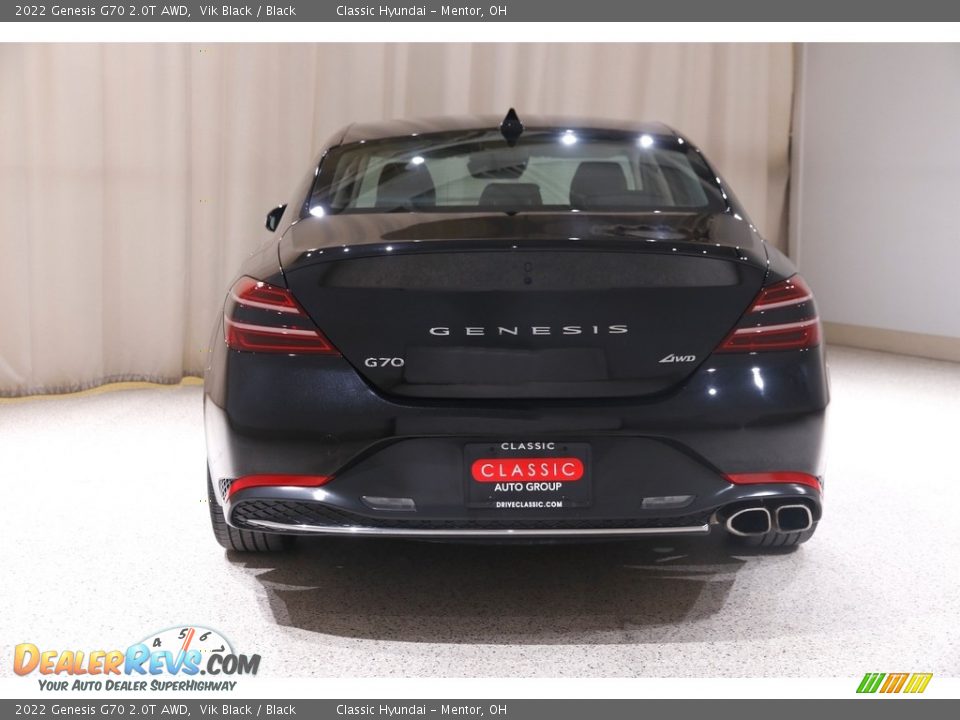 2022 Genesis G70 2.0T AWD Vik Black / Black Photo #19