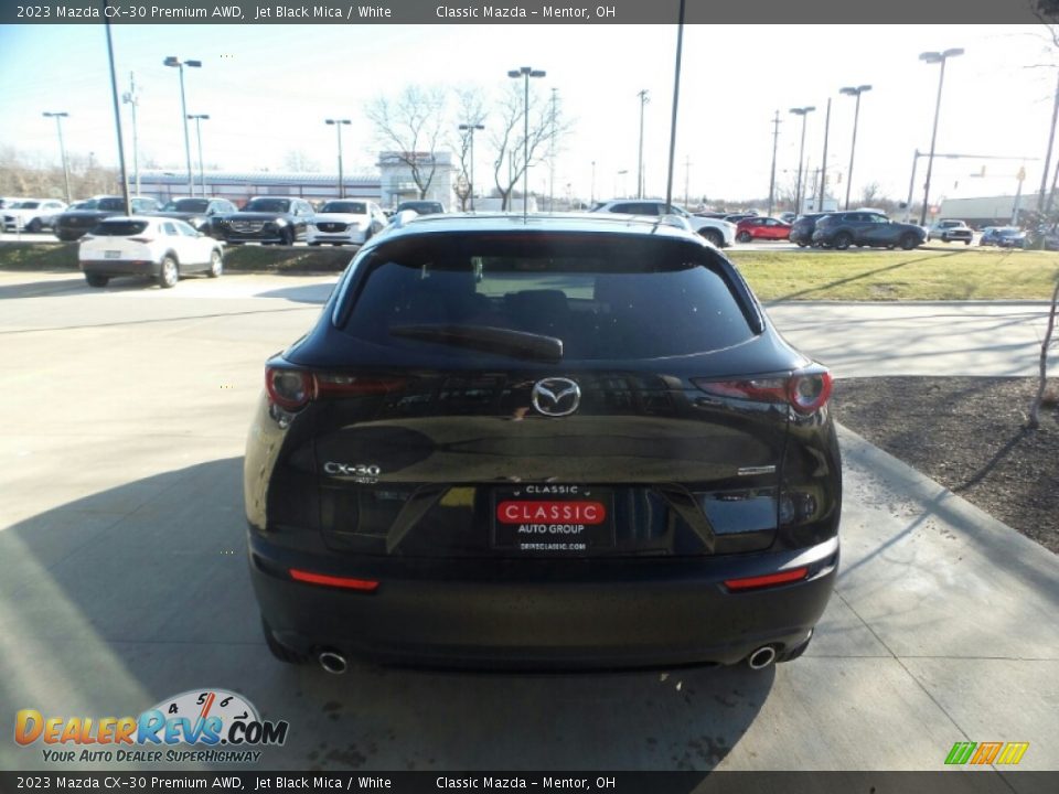 2023 Mazda CX-30 Premium AWD Jet Black Mica / White Photo #5