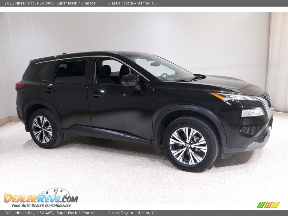 Super Black 2021 Nissan Rogue SV AWD Photo #1