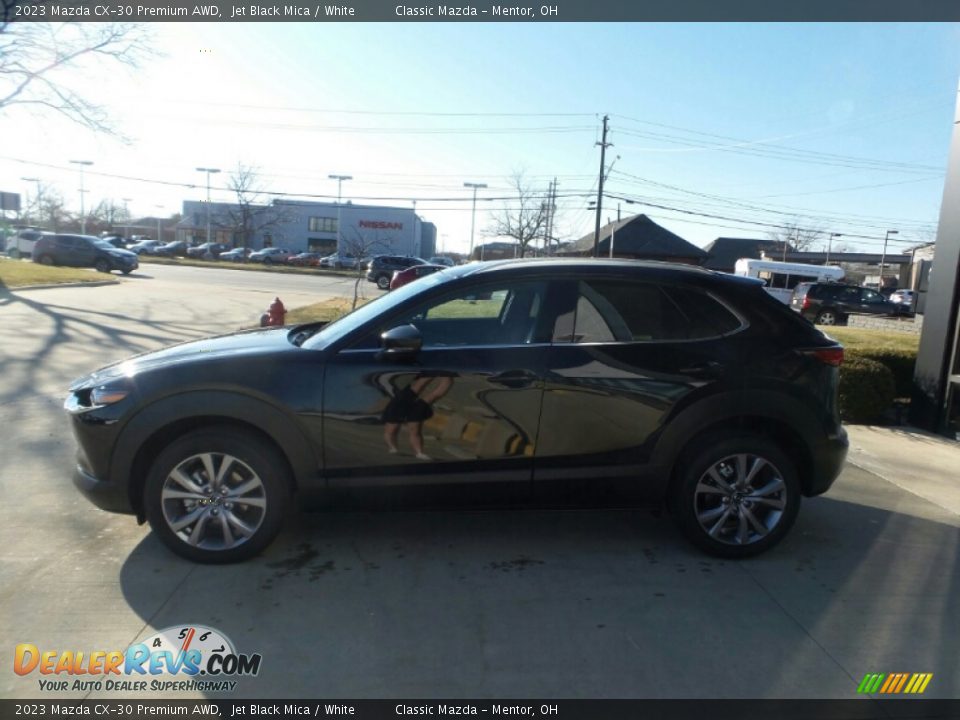 2023 Mazda CX-30 Premium AWD Jet Black Mica / White Photo #6