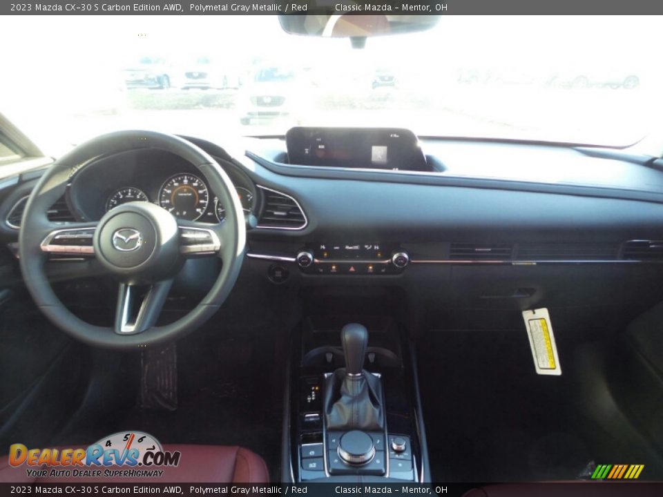 2023 Mazda CX-30 S Carbon Edition AWD Polymetal Gray Metallic / Red Photo #3