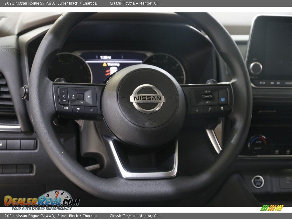 2021 Nissan Rogue SV AWD Steering Wheel Photo #7