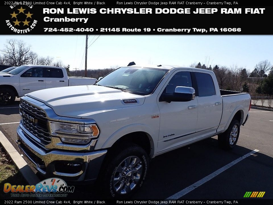 2022 Ram 2500 Limited Crew Cab 4x4 Bright White / Black Photo #1