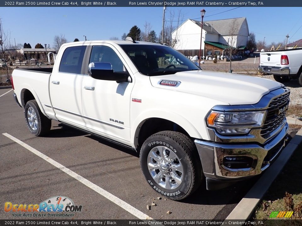 2022 Ram 2500 Limited Crew Cab 4x4 Bright White / Black Photo #3