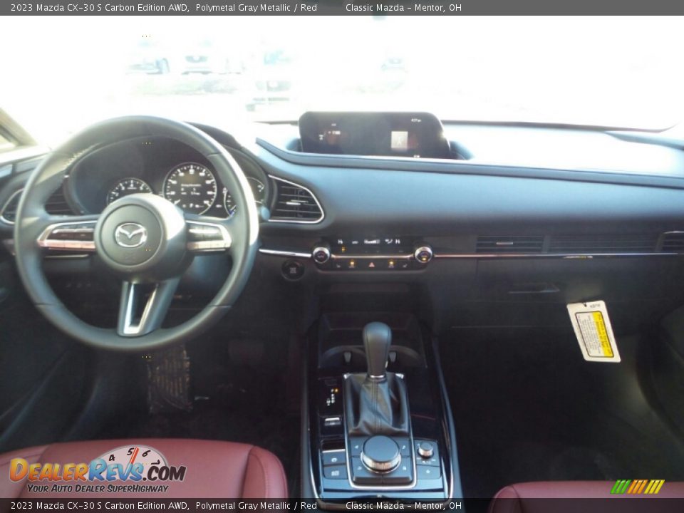 2023 Mazda CX-30 S Carbon Edition AWD Polymetal Gray Metallic / Red Photo #3