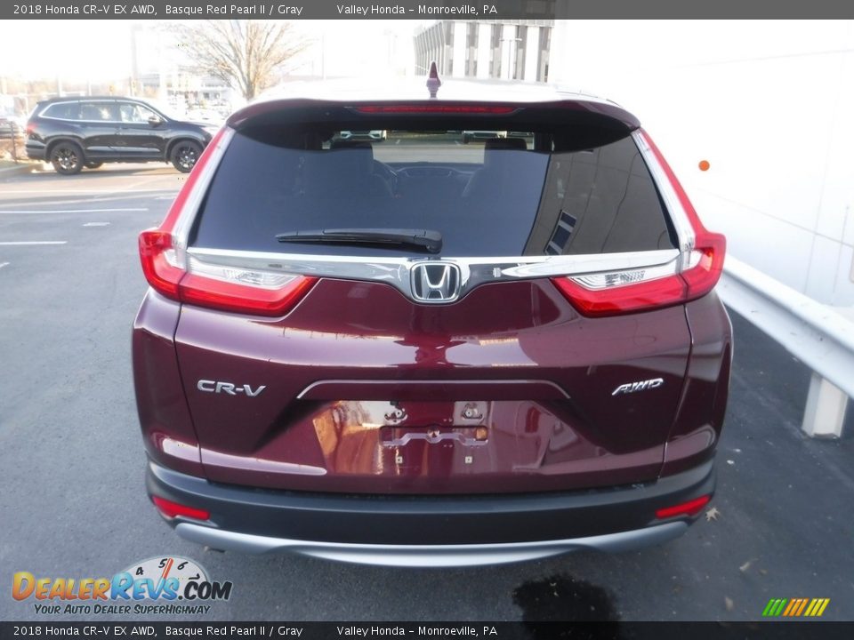 2018 Honda CR-V EX AWD Basque Red Pearl II / Gray Photo #9