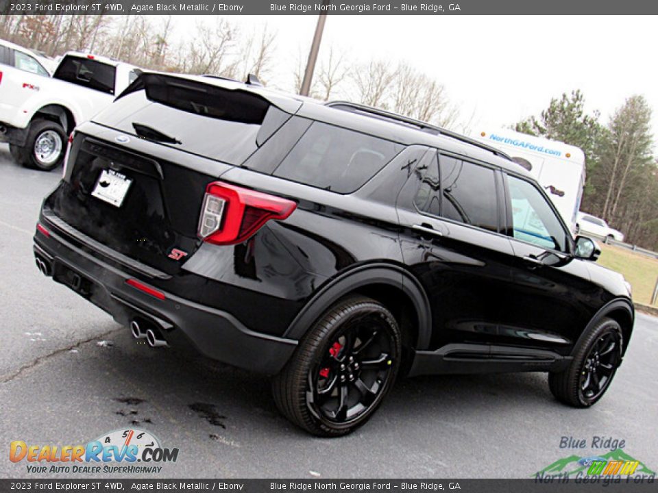 2023 Ford Explorer ST 4WD Agate Black Metallic / Ebony Photo #28