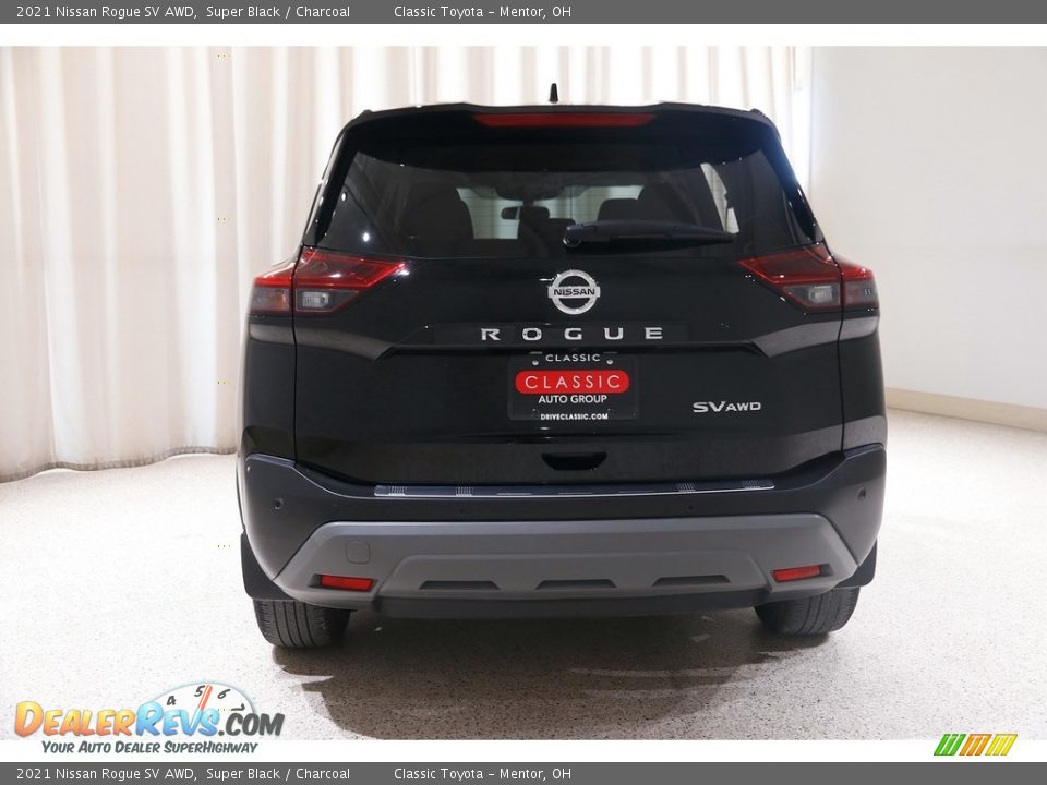 2021 Nissan Rogue SV AWD Super Black / Charcoal Photo #18