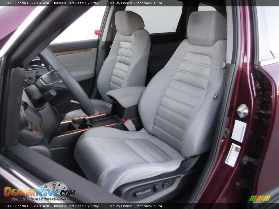 2018 Honda CR-V EX AWD Basque Red Pearl II / Gray Photo #15