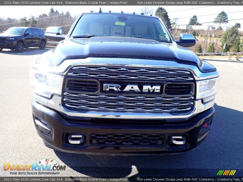 2022 Ram 3500 Limited Crew Cab 4x4 Diamond Black Crystal Pearl / Indigo/Frost Photo #2