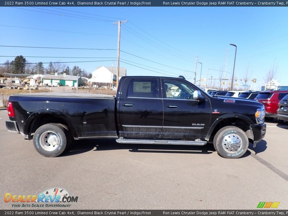 2022 Ram 3500 Limited Crew Cab 4x4 Diamond Black Crystal Pearl / Indigo/Frost Photo #4