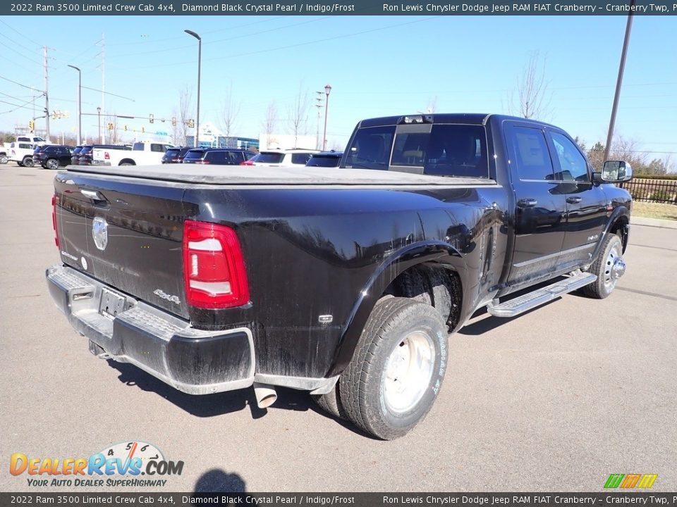 2022 Ram 3500 Limited Crew Cab 4x4 Diamond Black Crystal Pearl / Indigo/Frost Photo #5