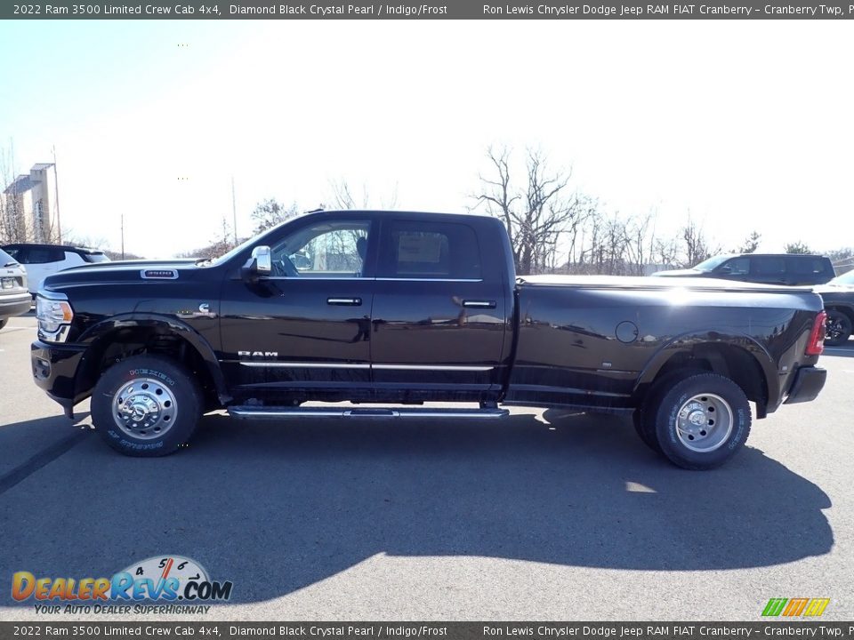 2022 Ram 3500 Limited Crew Cab 4x4 Diamond Black Crystal Pearl / Indigo/Frost Photo #9