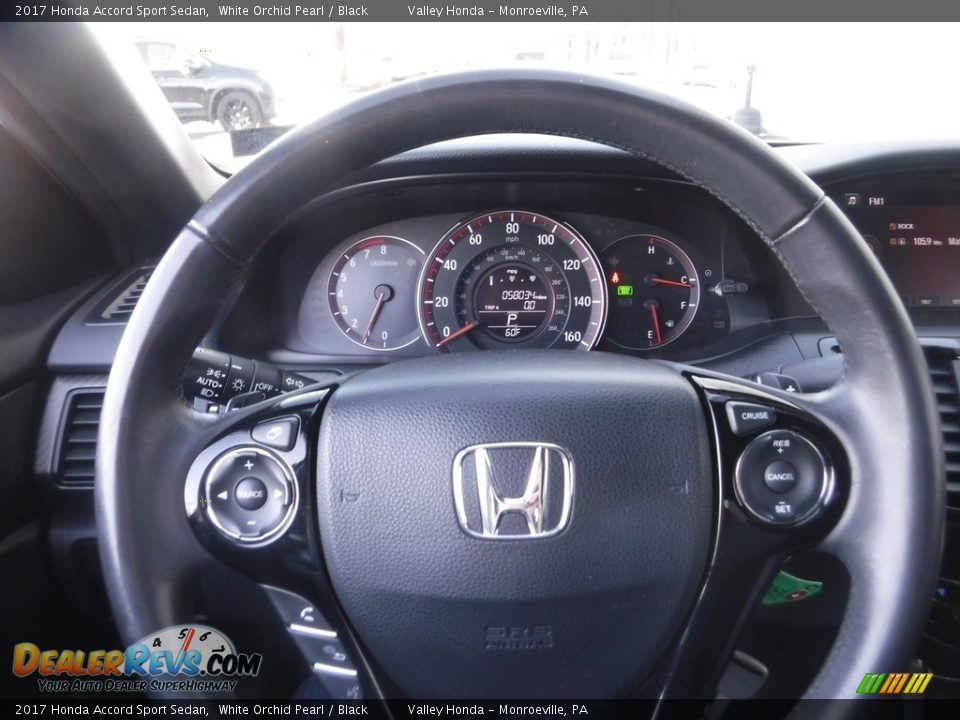 2017 Honda Accord Sport Sedan White Orchid Pearl / Black Photo #15