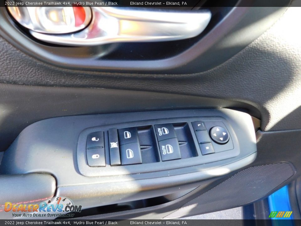 2022 Jeep Cherokee Trailhawk 4x4 Hydro Blue Pearl / Black Photo #17