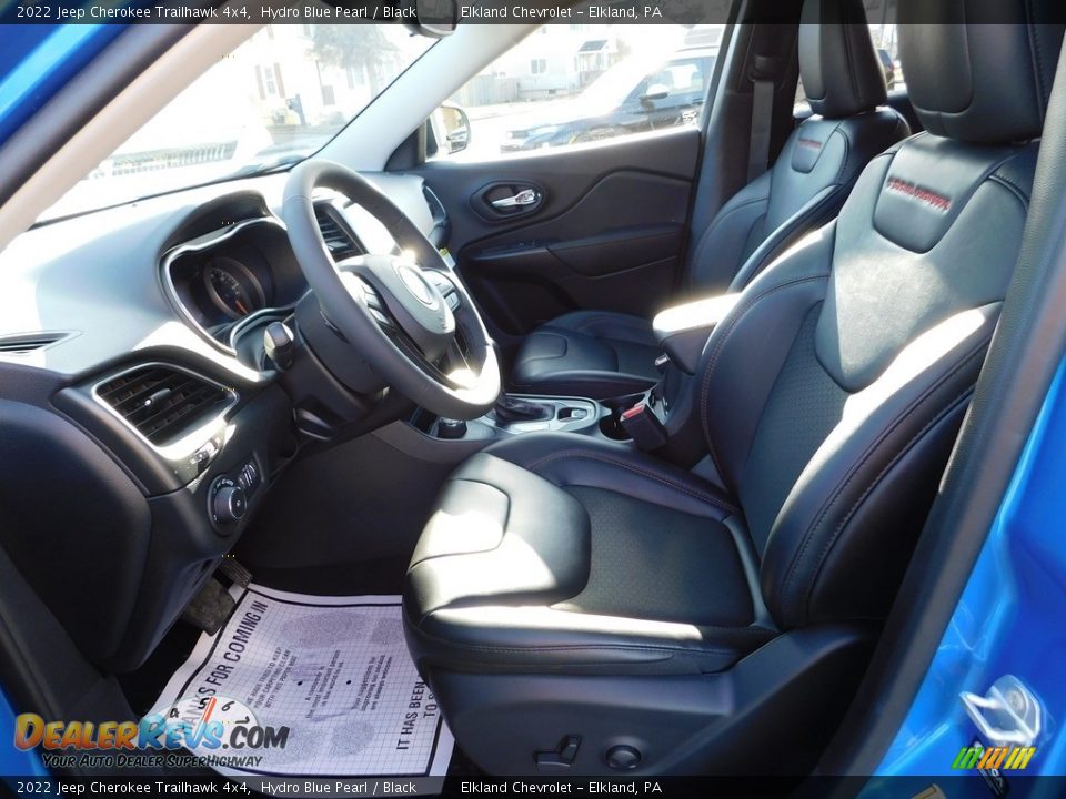 2022 Jeep Cherokee Trailhawk 4x4 Hydro Blue Pearl / Black Photo #18