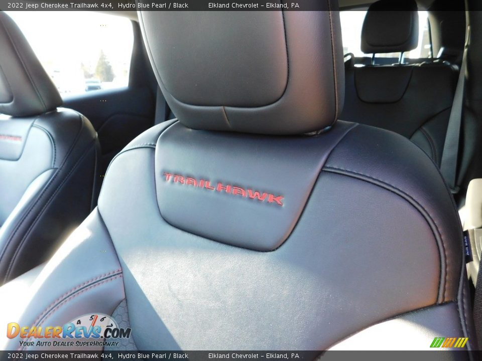 2022 Jeep Cherokee Trailhawk 4x4 Hydro Blue Pearl / Black Photo #19