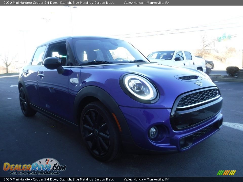 2020 Mini Hardtop Cooper S 4 Door Starlight Blue Metallic / Carbon Black Photo #6