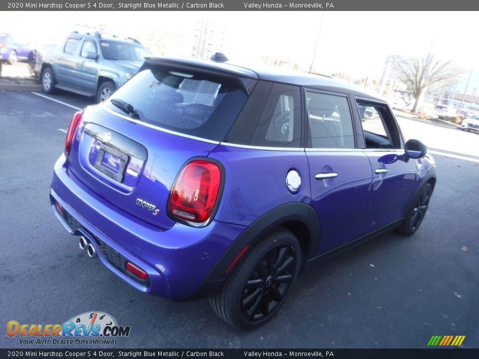 2020 Mini Hardtop Cooper S 4 Door Starlight Blue Metallic / Carbon Black Photo #7