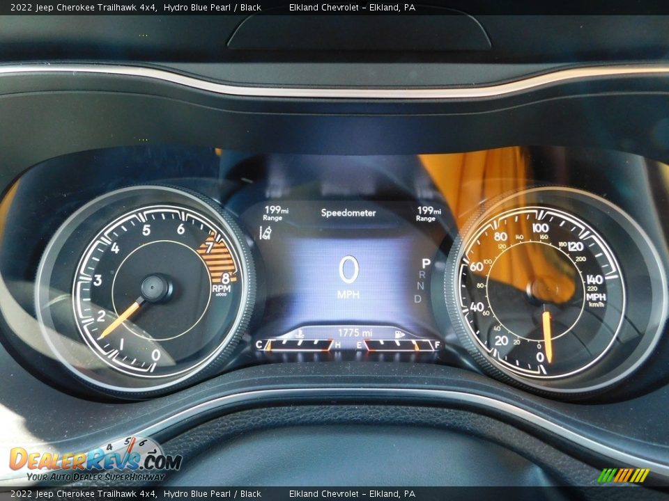 2022 Jeep Cherokee Trailhawk 4x4 Hydro Blue Pearl / Black Photo #27