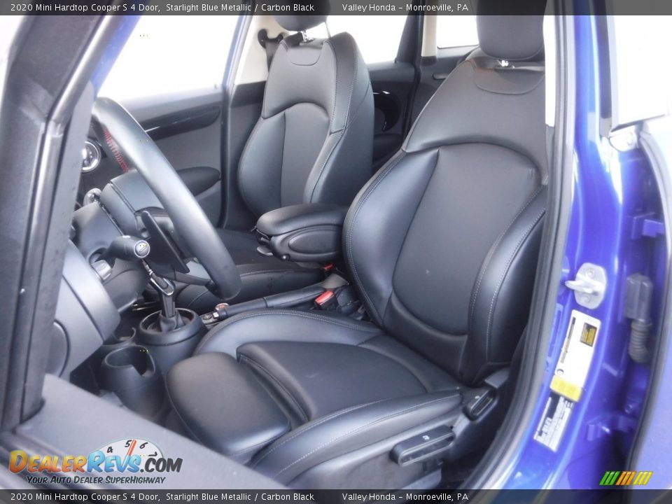 2020 Mini Hardtop Cooper S 4 Door Starlight Blue Metallic / Carbon Black Photo #12