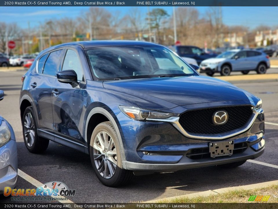 2020 Mazda CX-5 Grand Touring AWD Deep Crystal Blue Mica / Black Photo #3