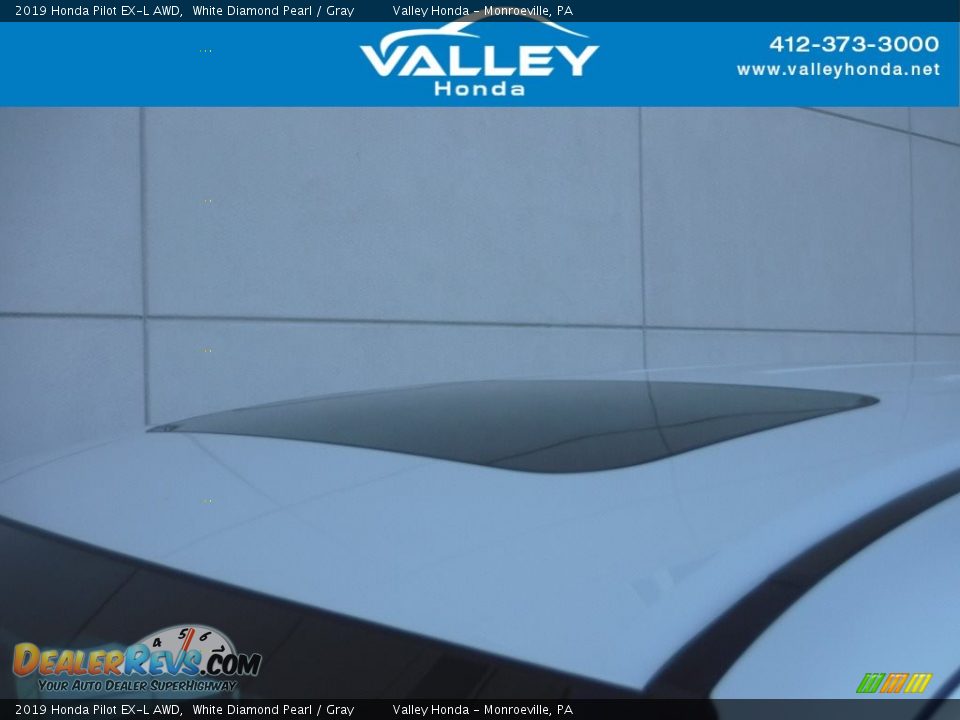 2019 Honda Pilot EX-L AWD White Diamond Pearl / Gray Photo #4