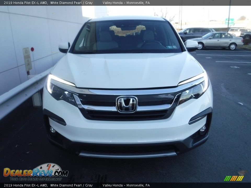 2019 Honda Pilot EX-L AWD White Diamond Pearl / Gray Photo #5