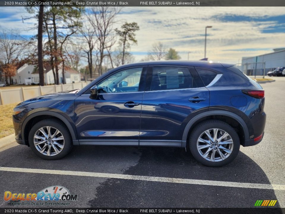 2020 Mazda CX-5 Grand Touring AWD Deep Crystal Blue Mica / Black Photo #8