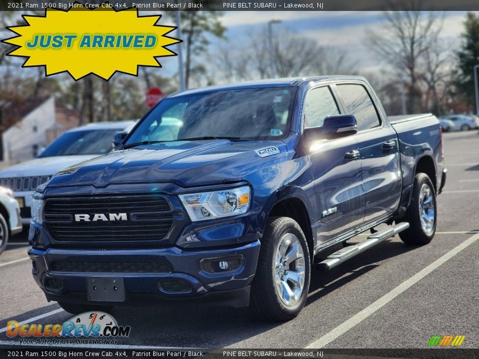 2021 Ram 1500 Big Horn Crew Cab 4x4 Patriot Blue Pearl / Black Photo #1