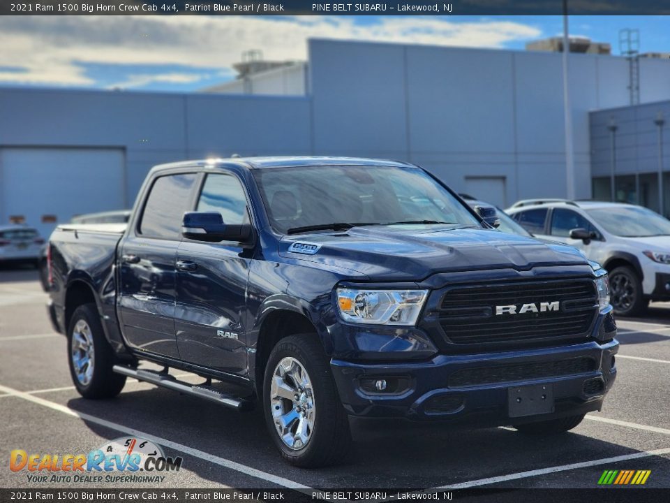 2021 Ram 1500 Big Horn Crew Cab 4x4 Patriot Blue Pearl / Black Photo #3