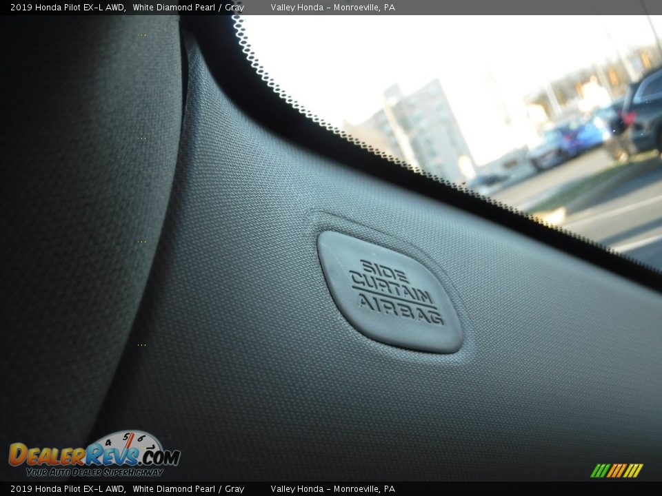 2019 Honda Pilot EX-L AWD White Diamond Pearl / Gray Photo #19