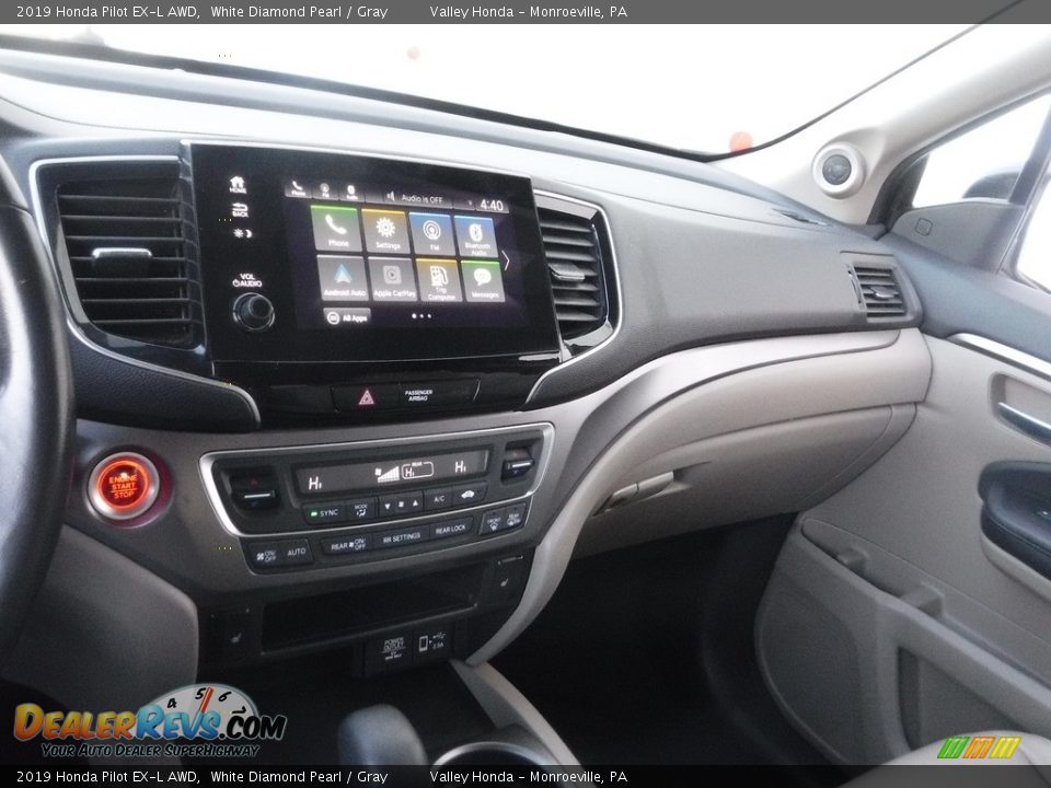 2019 Honda Pilot EX-L AWD White Diamond Pearl / Gray Photo #20