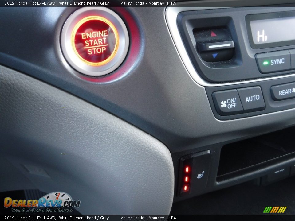 2019 Honda Pilot EX-L AWD White Diamond Pearl / Gray Photo #21