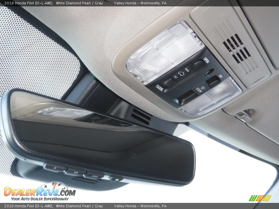 2019 Honda Pilot EX-L AWD White Diamond Pearl / Gray Photo #27
