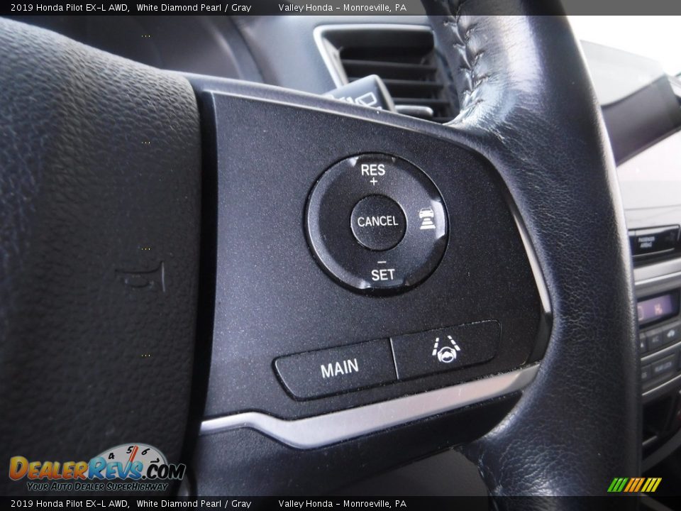 2019 Honda Pilot EX-L AWD White Diamond Pearl / Gray Photo #30