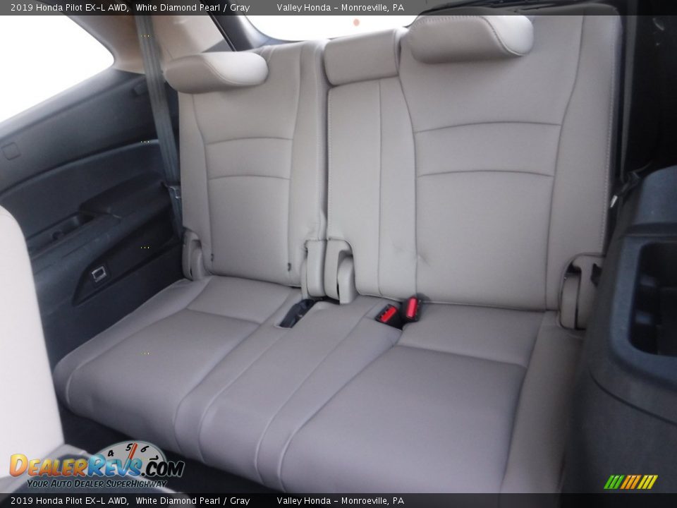 2019 Honda Pilot EX-L AWD White Diamond Pearl / Gray Photo #34