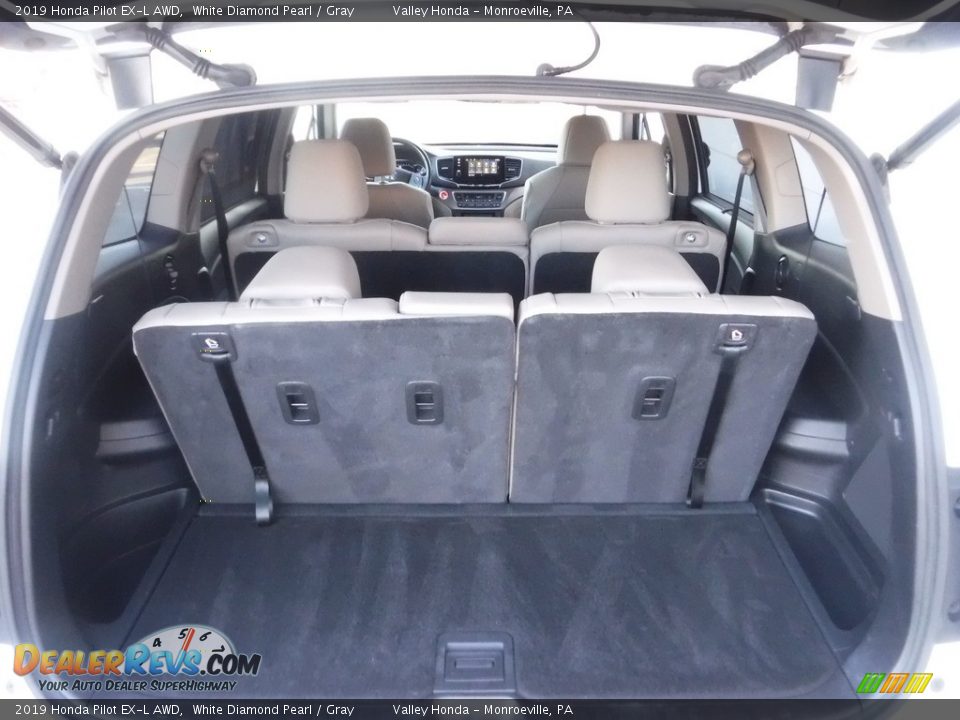 2019 Honda Pilot EX-L AWD White Diamond Pearl / Gray Photo #35