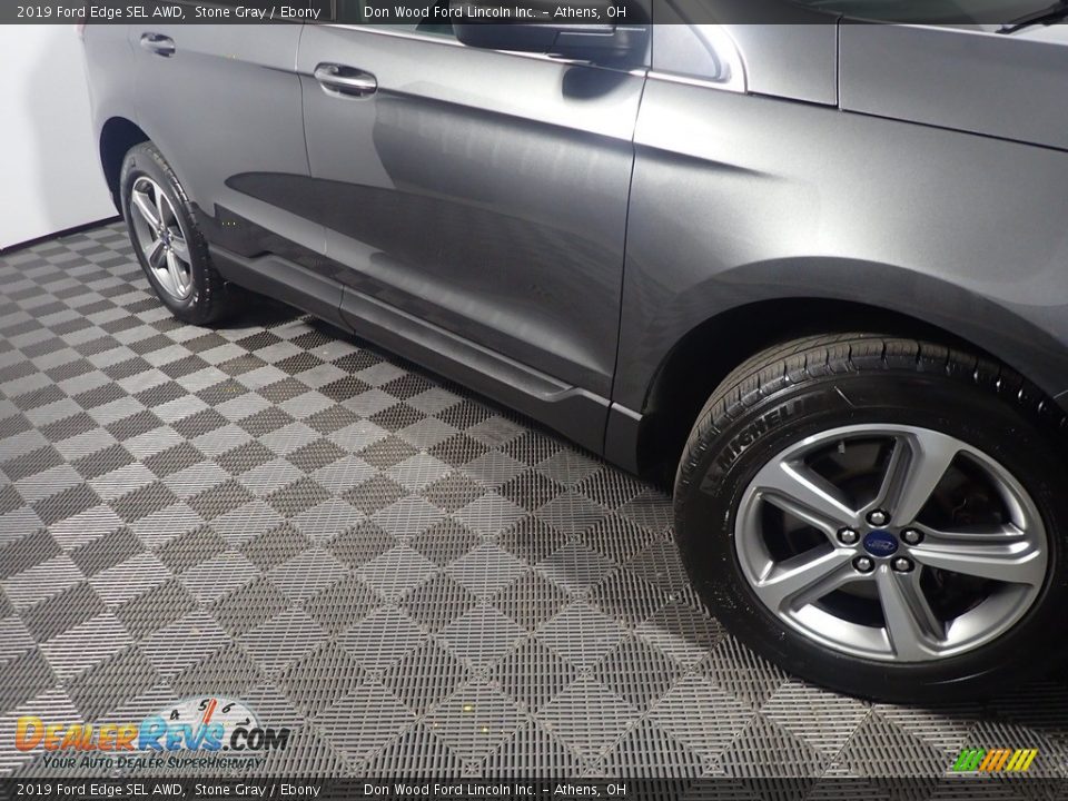 2019 Ford Edge SEL AWD Stone Gray / Ebony Photo #4