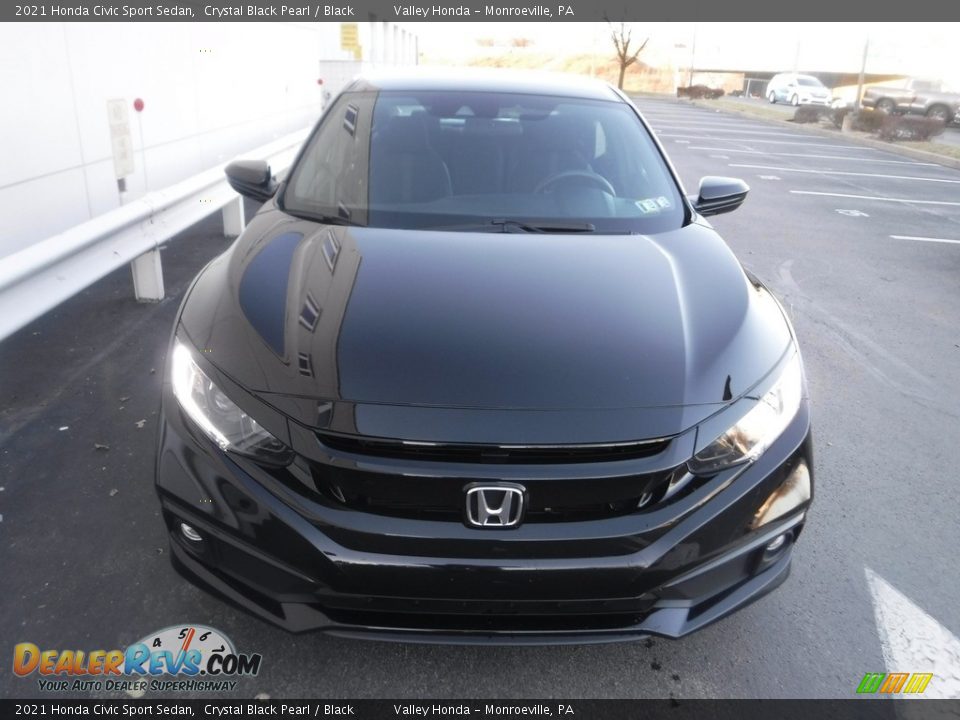 2021 Honda Civic Sport Sedan Crystal Black Pearl / Black Photo #3
