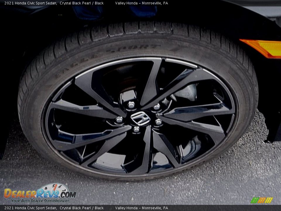 2021 Honda Civic Sport Sedan Crystal Black Pearl / Black Photo #5
