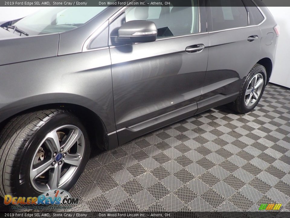 2019 Ford Edge SEL AWD Stone Gray / Ebony Photo #10