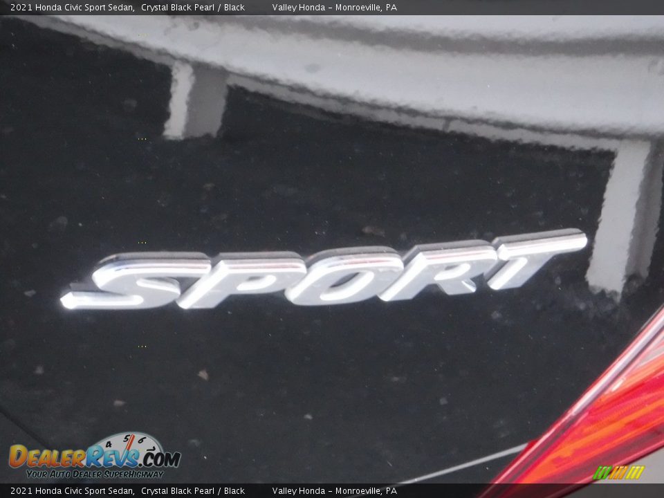 2021 Honda Civic Sport Sedan Crystal Black Pearl / Black Photo #8