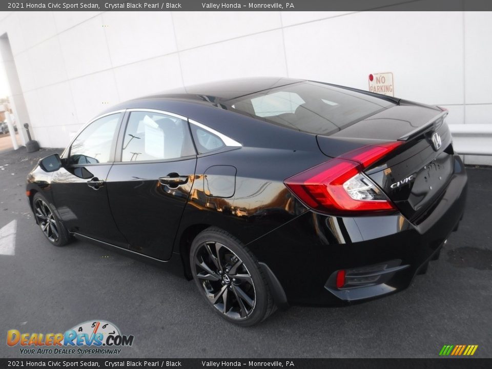 2021 Honda Civic Sport Sedan Crystal Black Pearl / Black Photo #9