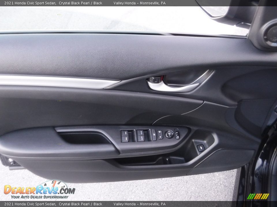 2021 Honda Civic Sport Sedan Crystal Black Pearl / Black Photo #10