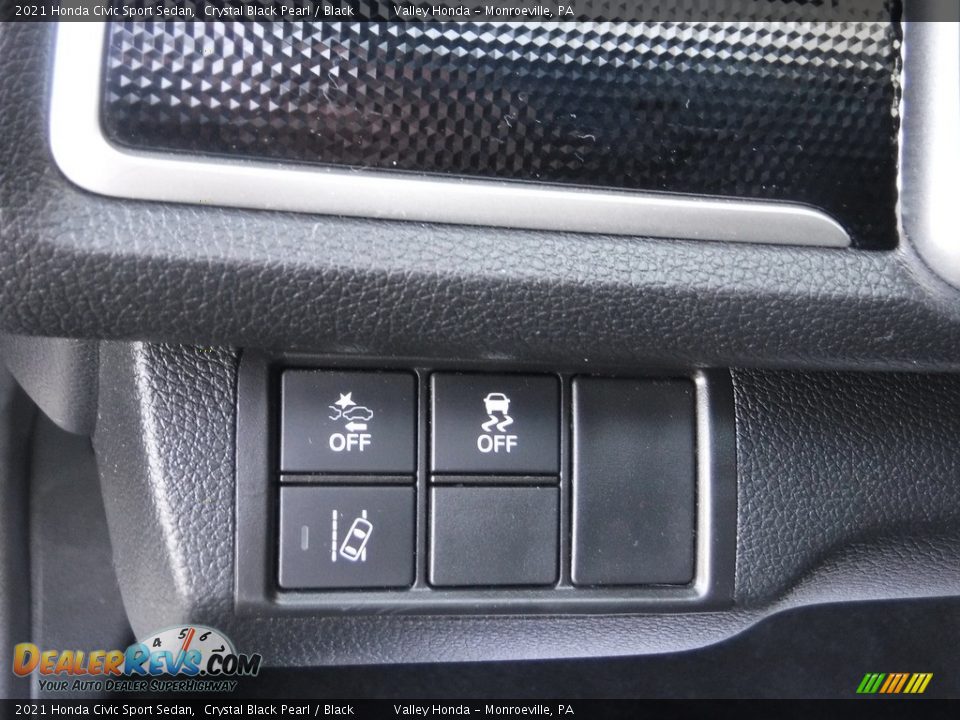 2021 Honda Civic Sport Sedan Crystal Black Pearl / Black Photo #12